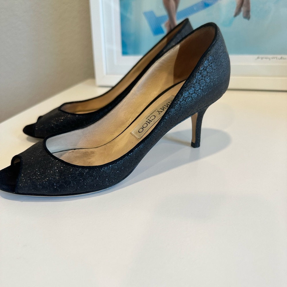 Jimmy Choo kitten heels, size 36.5